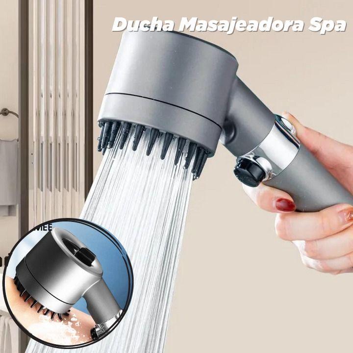 Cabezal de ducha con 3 modos de agua y esferas minerales-1