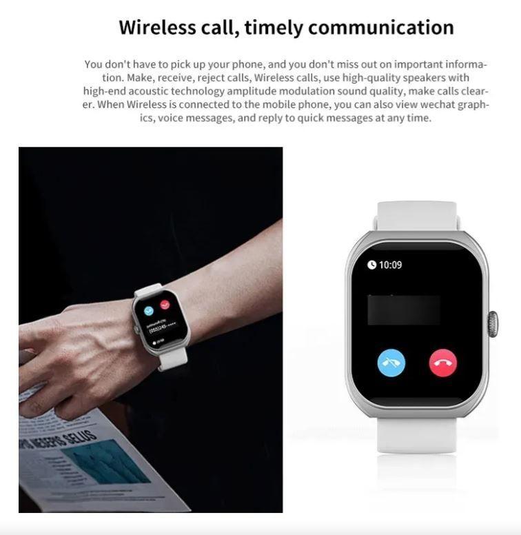 Reloj inteligente smartwatch Bluetooh Black y Pink Top Ventas Nuevo-4