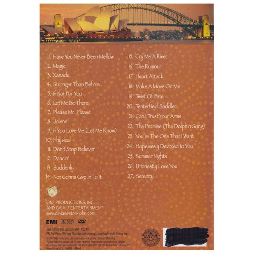 OLIVIA NEWTON JOHN - LIVE AT THE SYDNEY OPERA HOUSE (DVD)-1