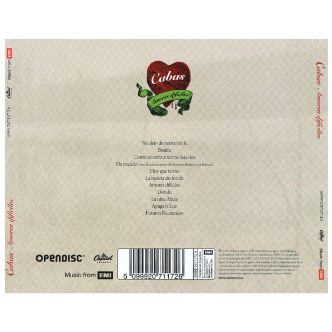 CABAS - AMORES DIFICILES (CD)-1