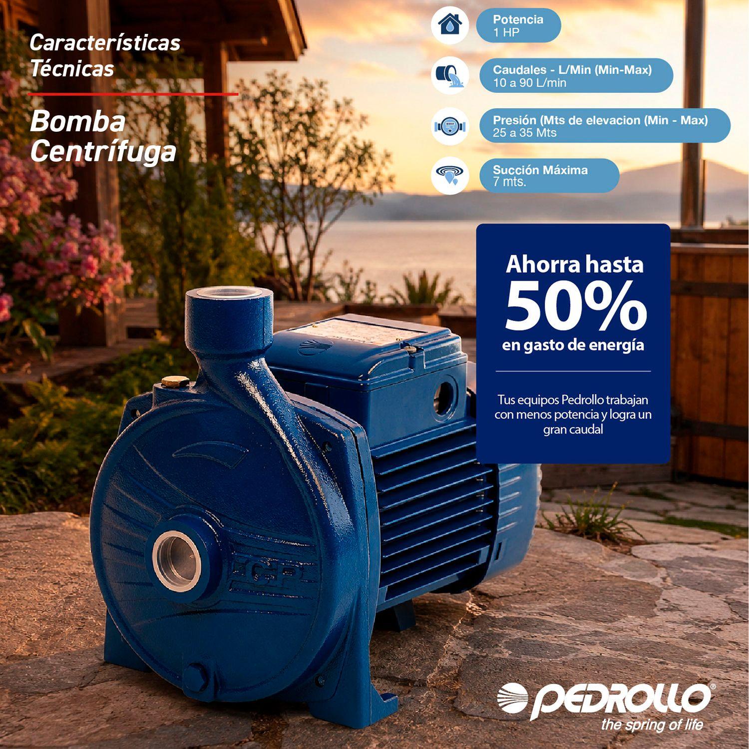 Bomba Centrifuga Cpm 158 1hp 220v Pedrollo-2