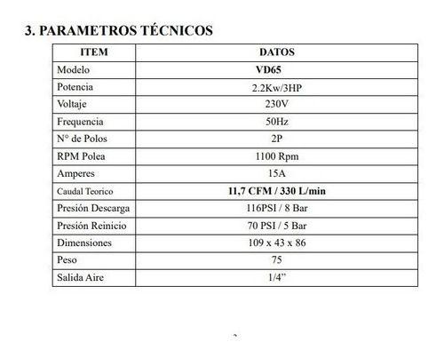 Compresor de Aire 100 Litros 3HP 220v 8 Bar Flowmak-2
