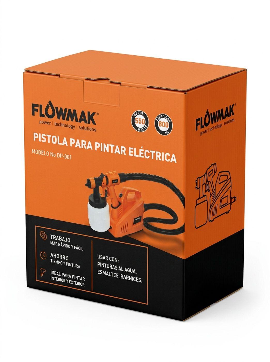 Pistola Para Pintar Eléctrica 550w 220V 700ml/min Flowmak-2