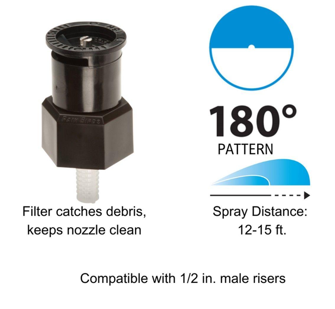 Adaptador + Boquilla 180° A17H 4,6Mts Rain Bird-1