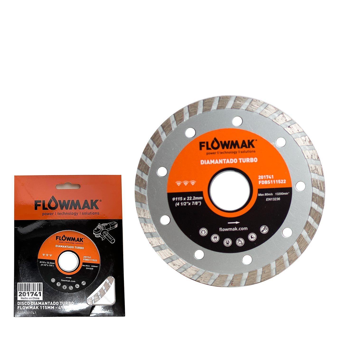 Disco diamantado 4.5" Turbo Flowmak-0