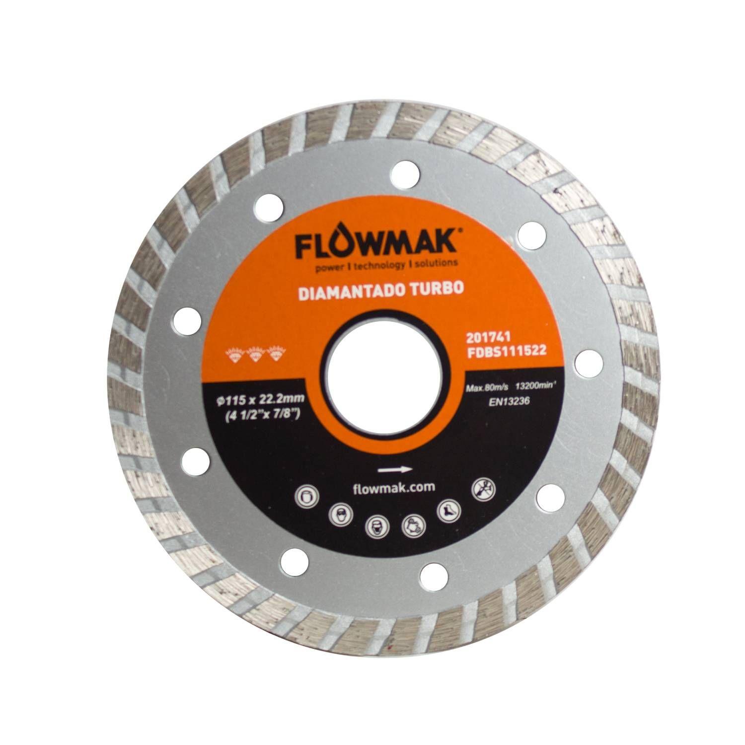 Disco diamantado 4.5" Turbo Flowmak-1