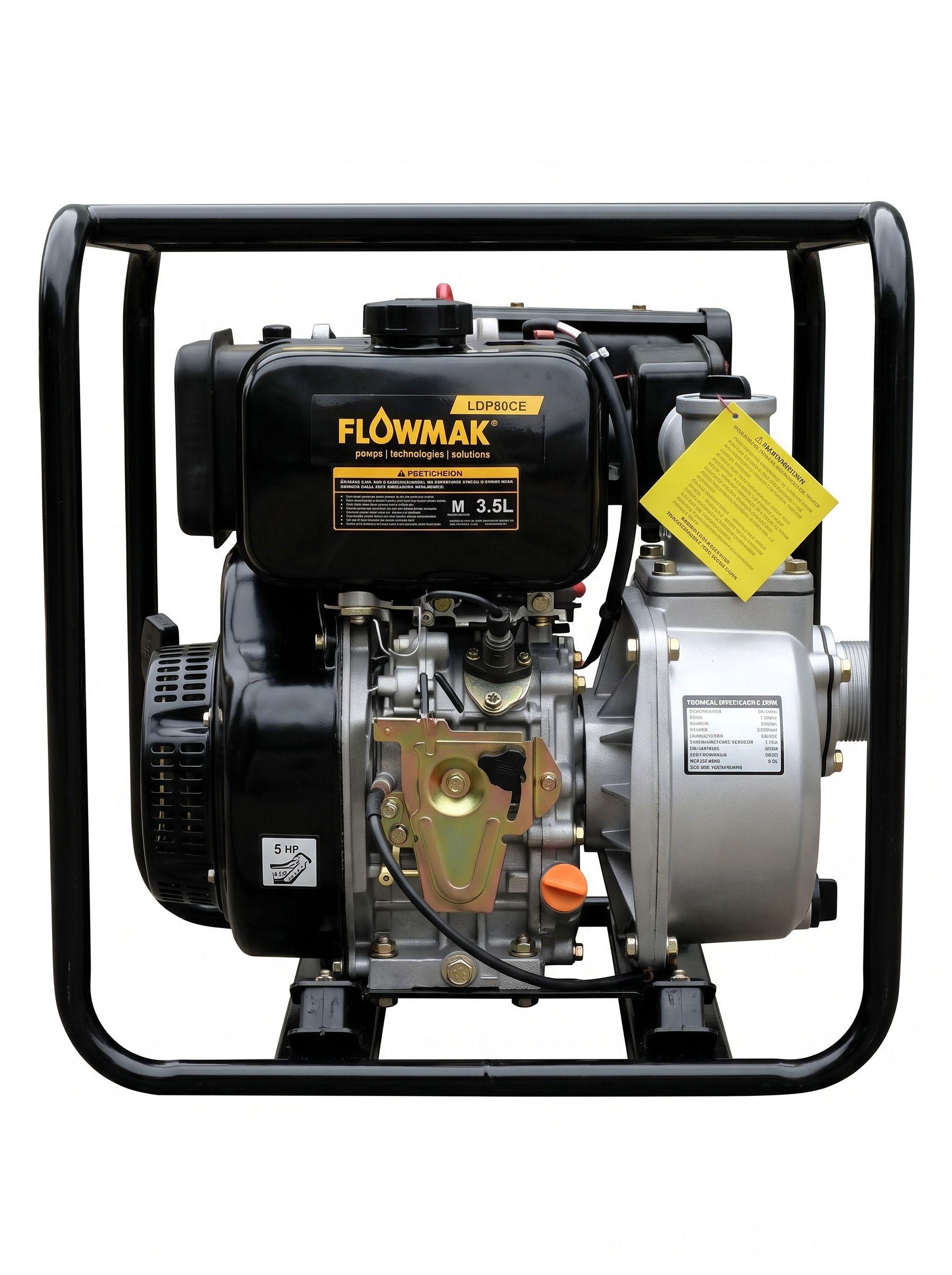 Motobomba Diesel LDP80CE 3" 5 Hp 1083L/min  Flowmak-1