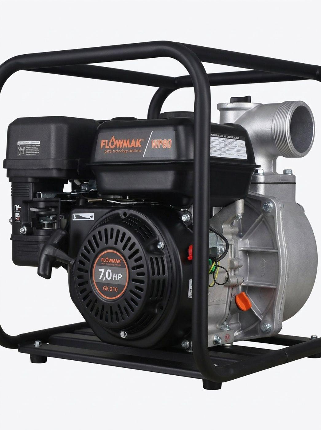 Motobomba Bencinera WP80 3" 7Hp Flowmak-2