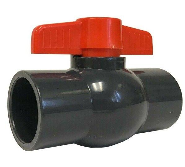 Válvula de Bola Pvc 1" 32 mm compacta Cementar.  Flowmak-2