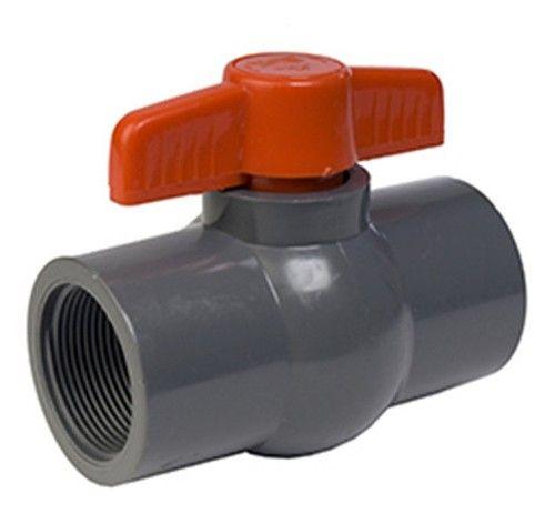 Válvula de Bola Pvc 3/4" 25 mm Compacta Hilo  Flowmak-2