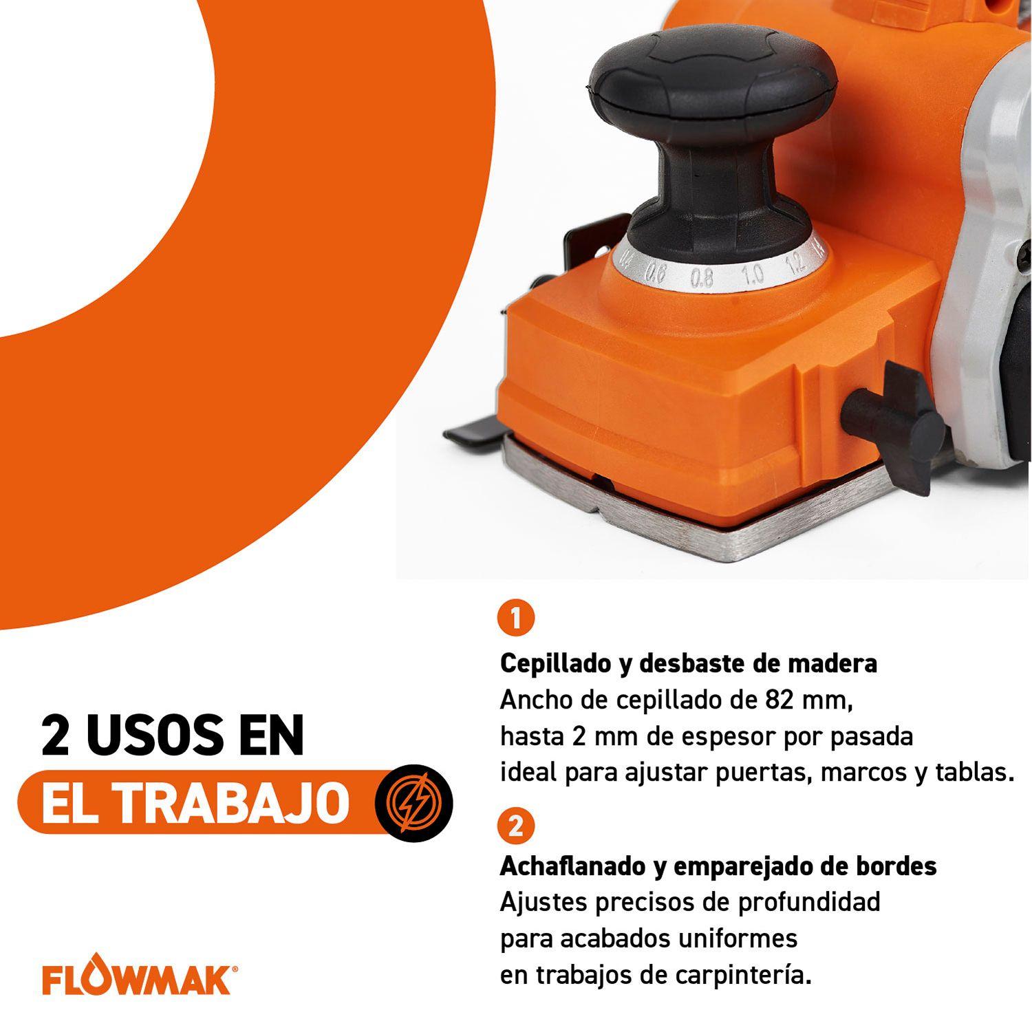Cepilladora Inalámbrica Con Bateria Flowmak-5