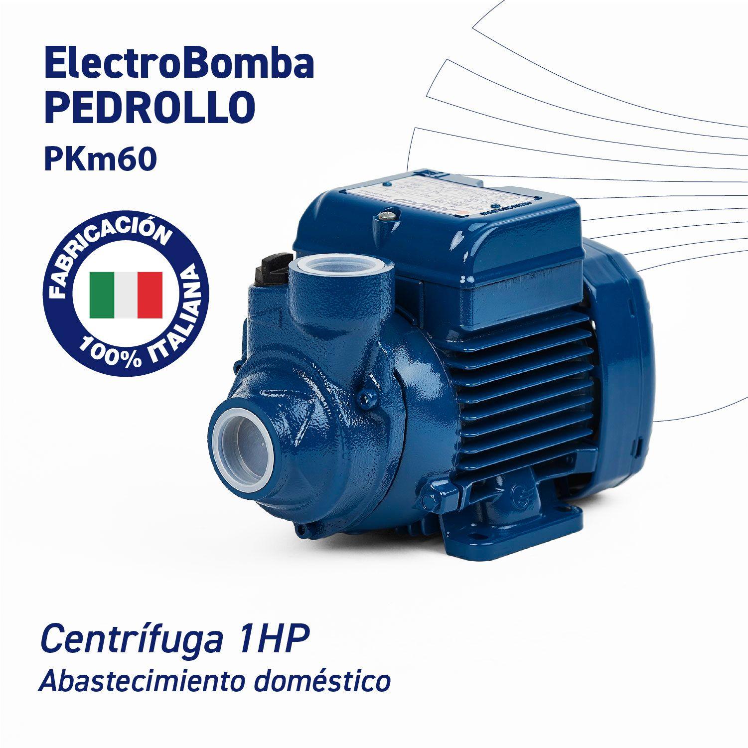 Bomba Periférica Pkm 60 0,5HP 40m 40L/min 220V Pedrollo-4