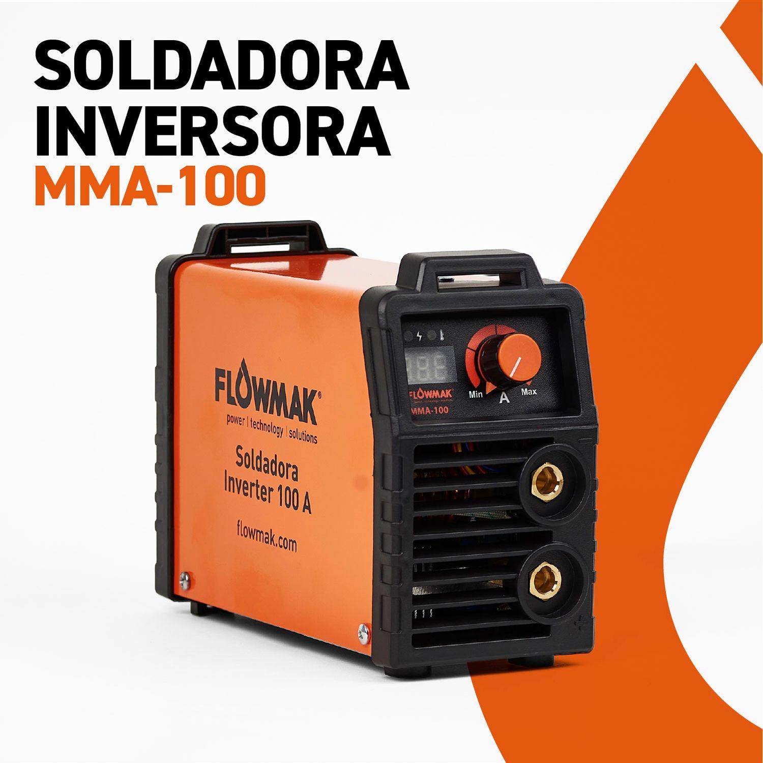 Soldadora Inverter MMA 100 Amperes Flowmak-3