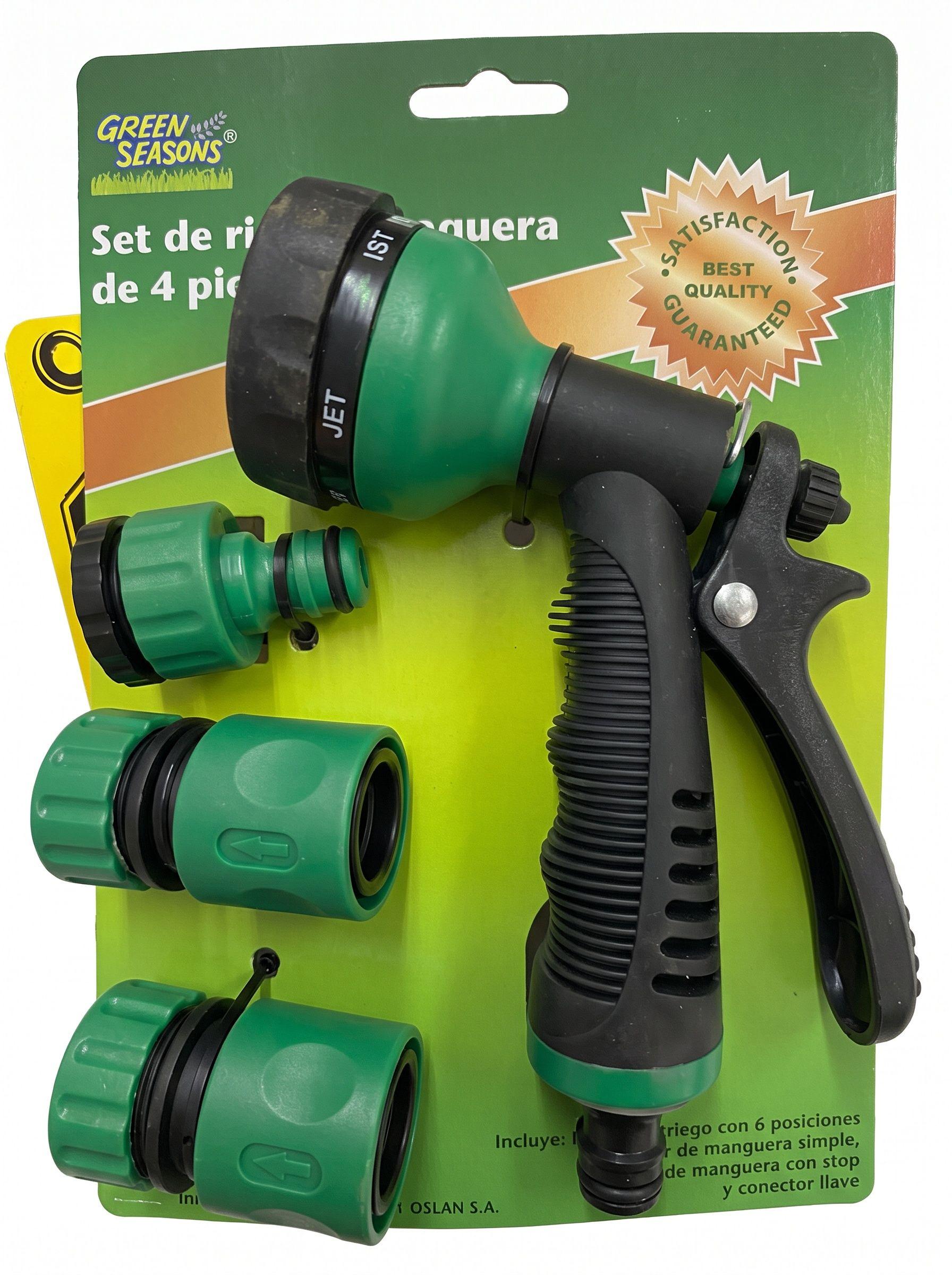 Pistola Riego 6 Posiciones Con 3 Conectores Green Season-2
