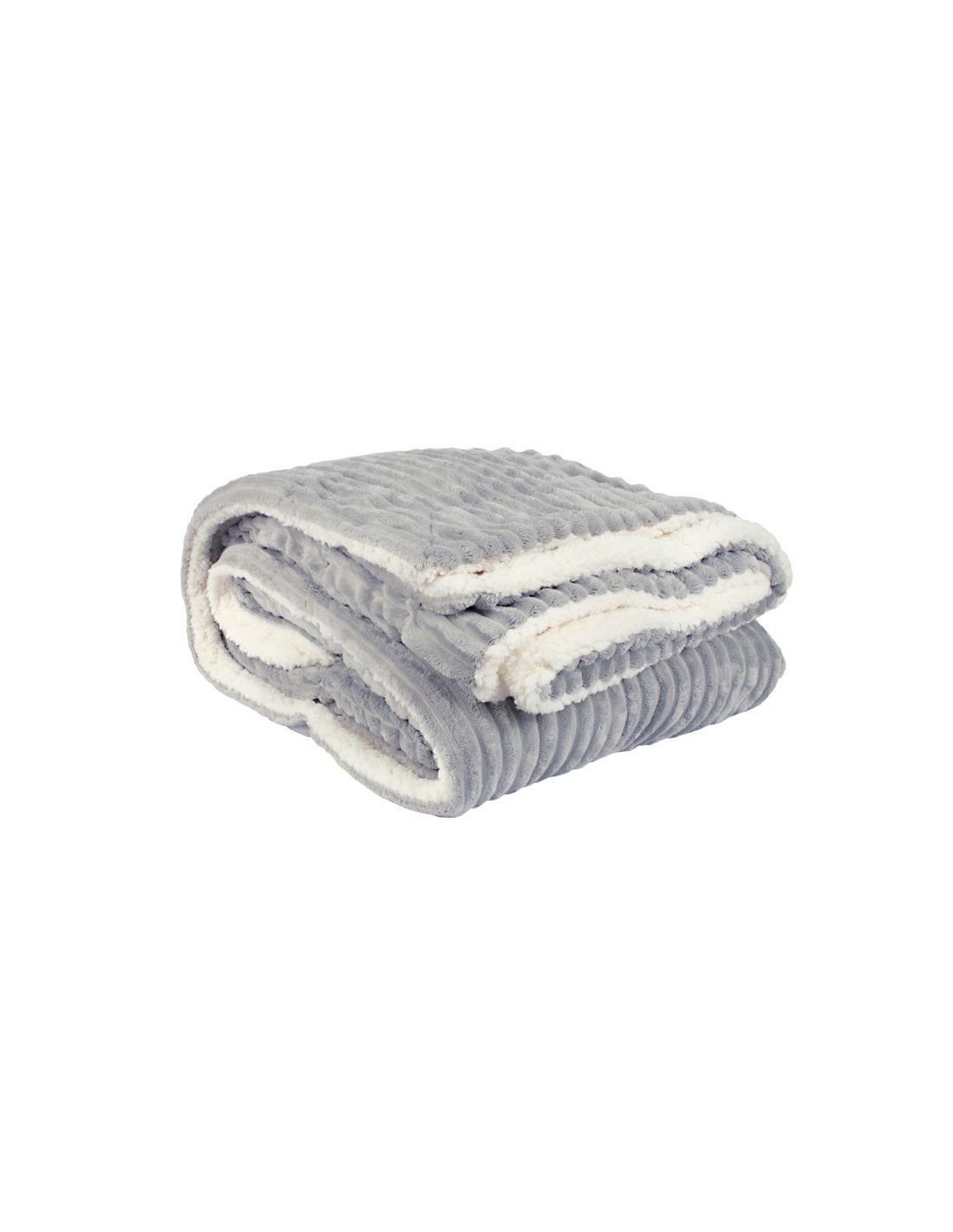 Frazada color gris 2 plazas Toscana-1
