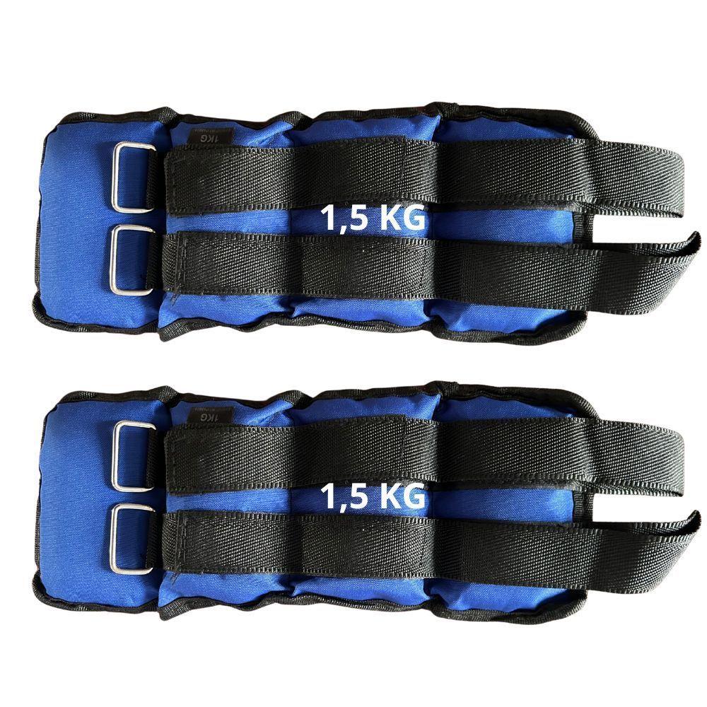 Pesas de Tobillo o Muñequera Set 2 de 1,5 Kilos (Total 3 kilos)-0