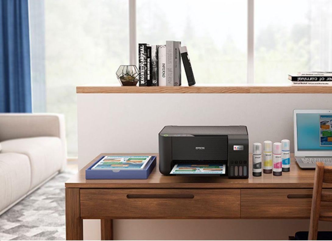 Impresora Multifuncional Epson EcoTank L3210 con pelota de futbol de regalo-5