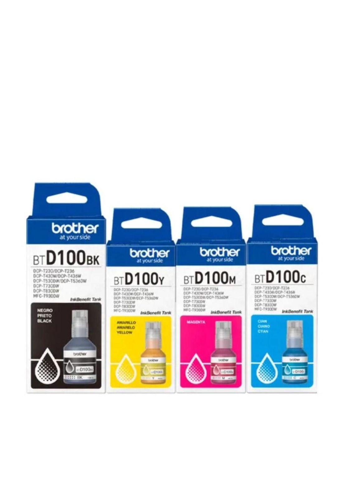 Brother Pack Tintas BTD100 BK/C/M/Y 4 colores-2