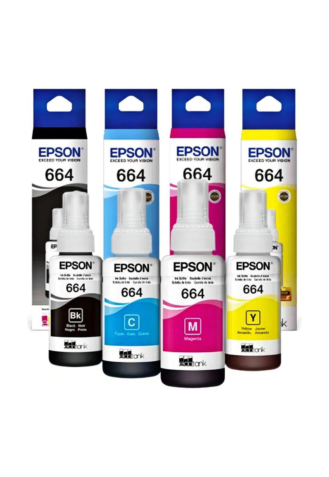 Pack de tintas Epson T664 BK/C/M/Y-2