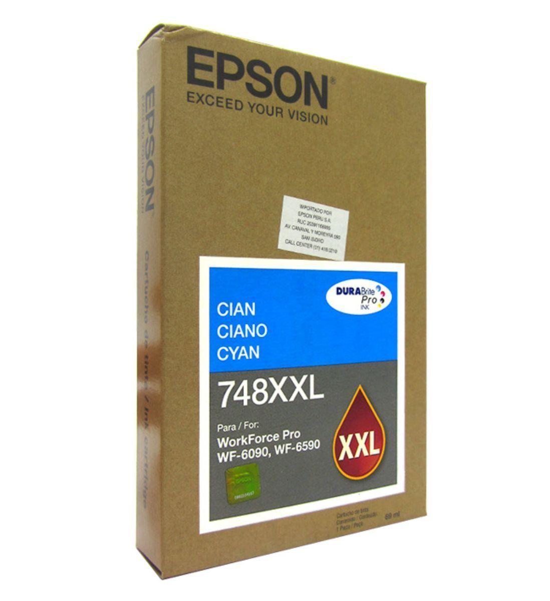 Epson T748 xxl cyan tinta original 748xxl-1