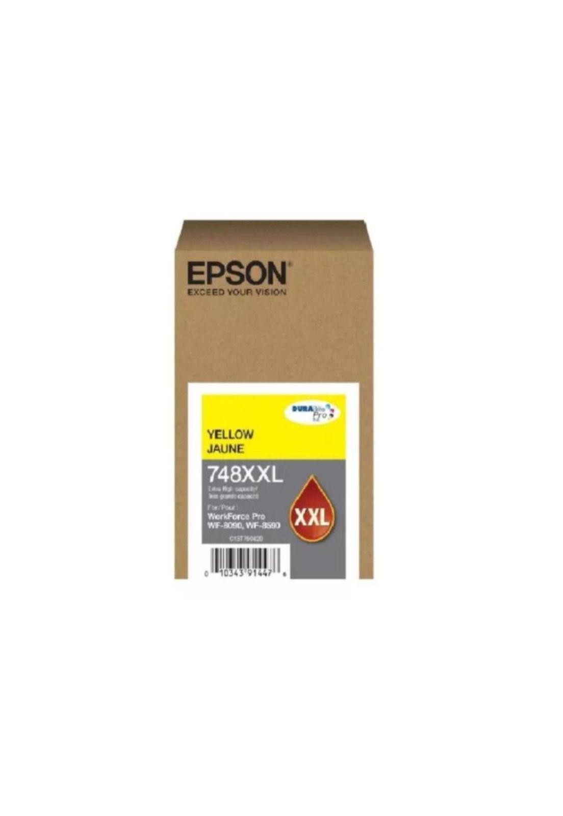 Epson t748 xxl amarillo tinta original-0