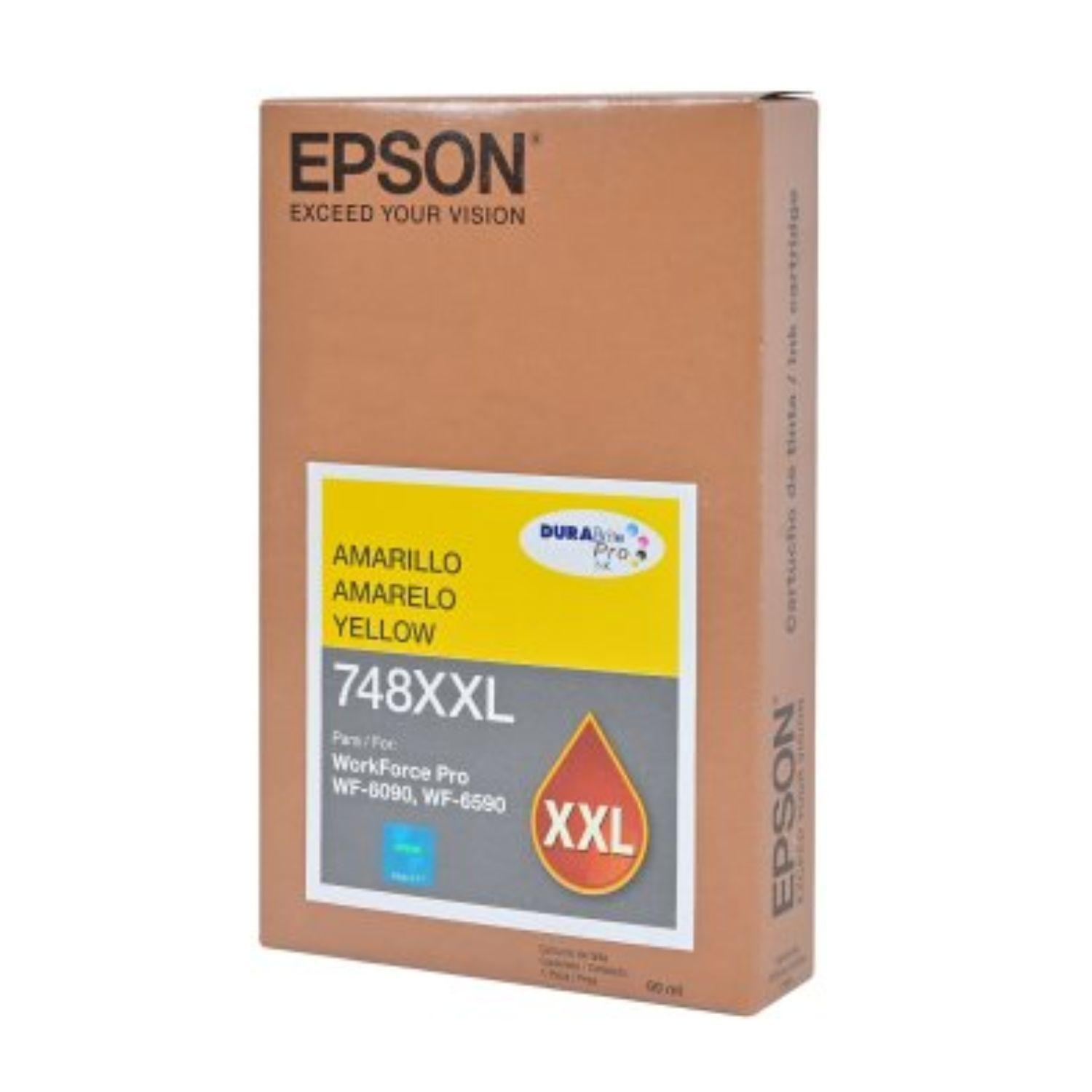Epson t748 xxl amarillo tinta original-2