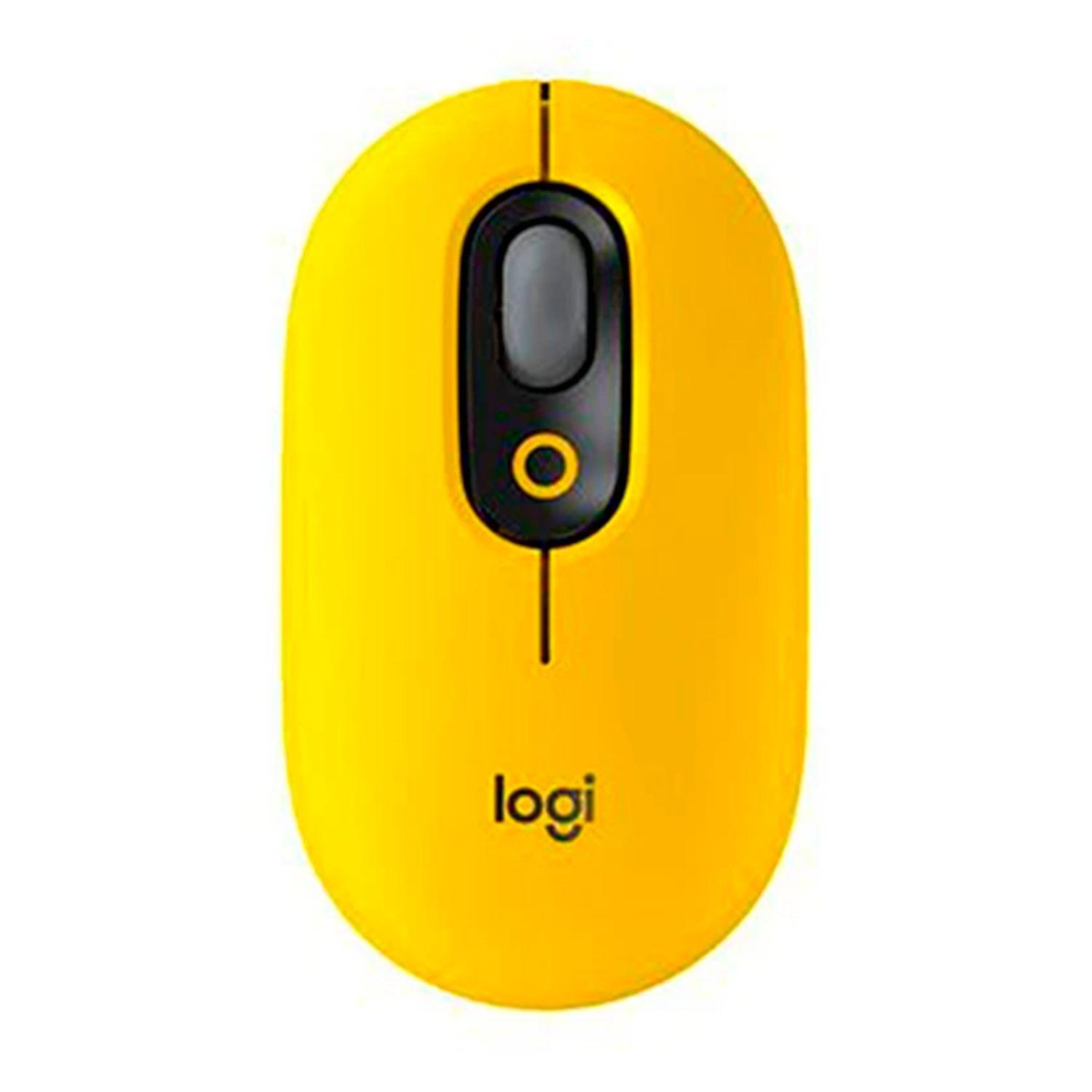 Mouse Inalambrico Logitech Pop Emoji Amarillo-0