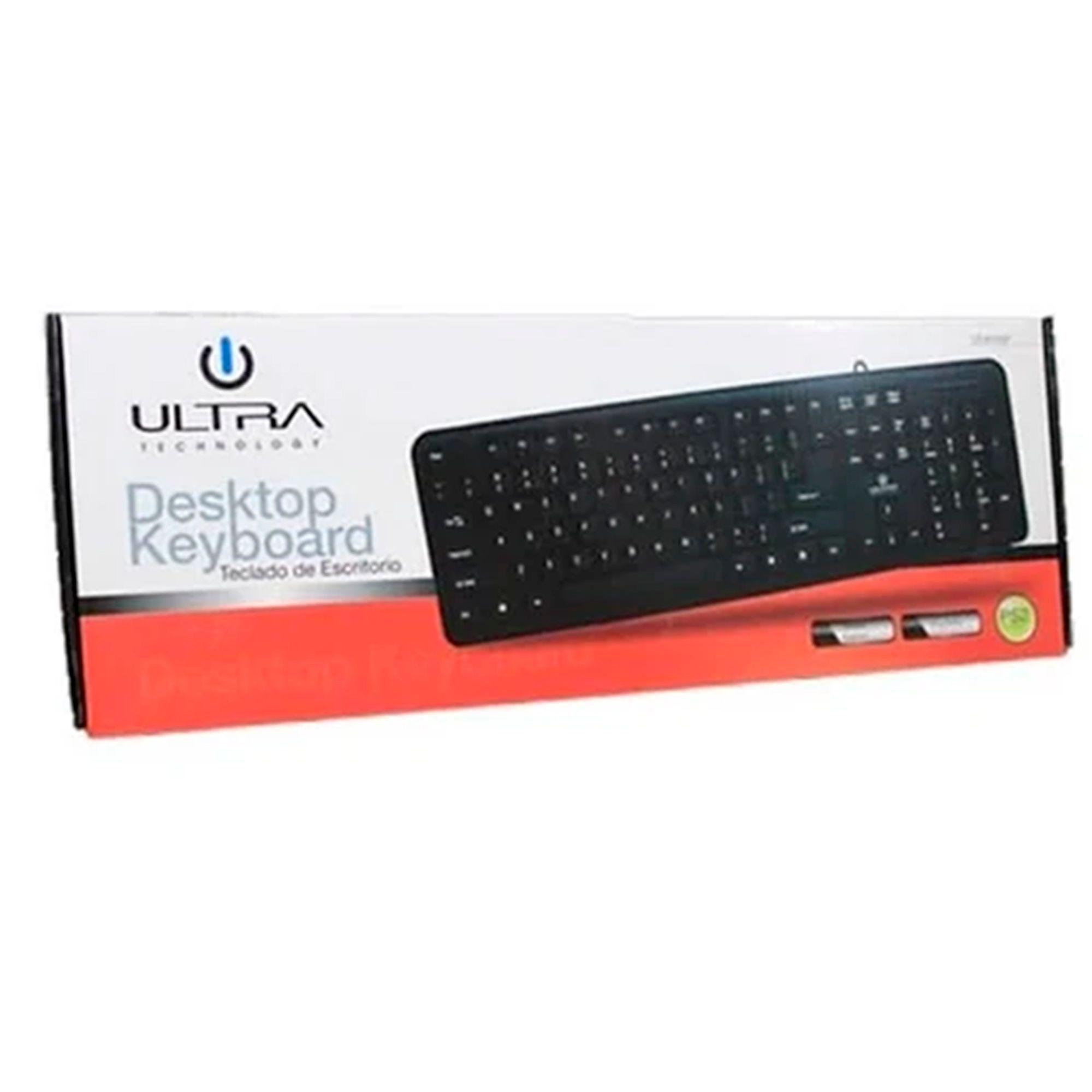 Teclado Usb Multiuso para PC y Notebooks Ultra K100U ULTRA-1