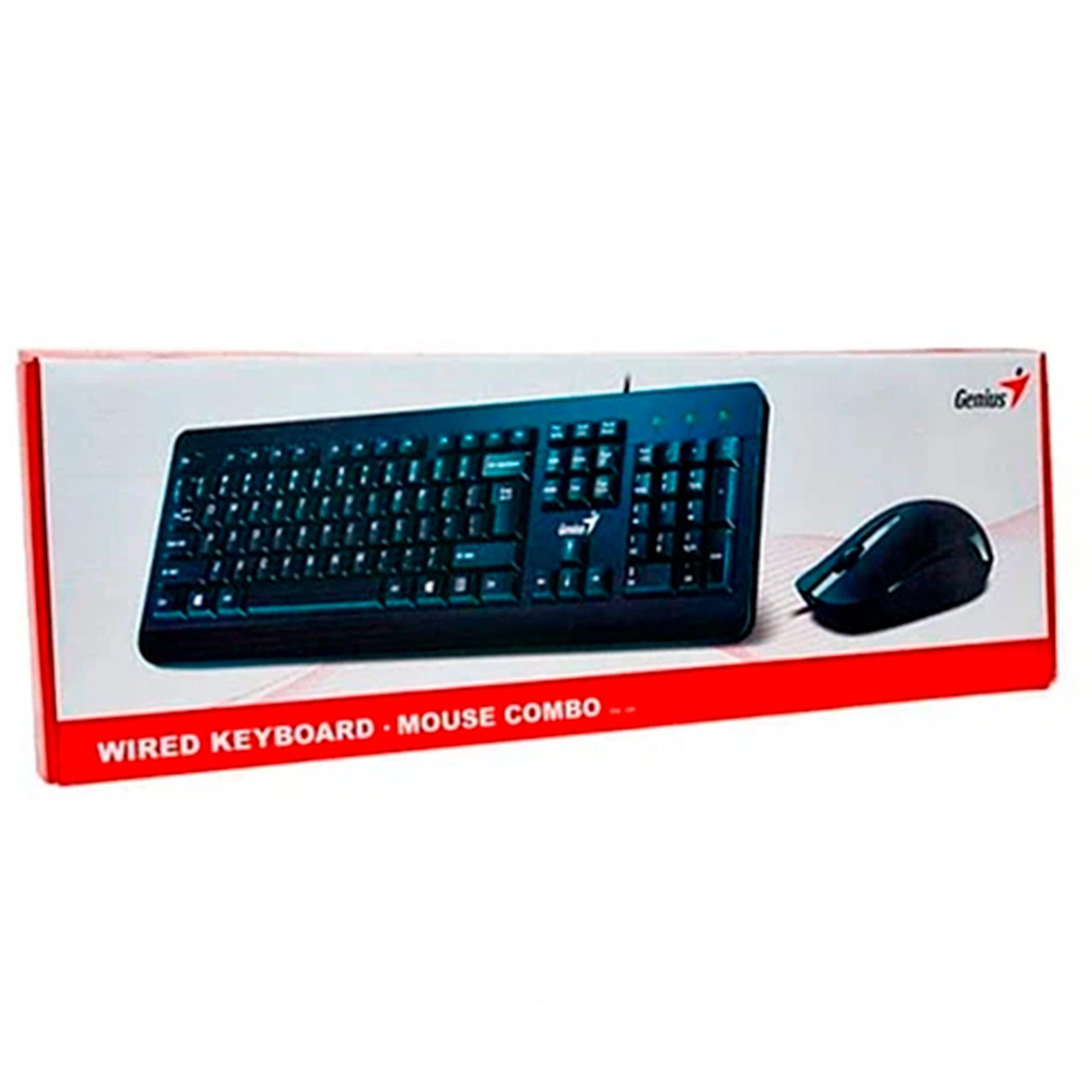 Kit Teclado y Mouse Genius KM-160 alámbrico-3