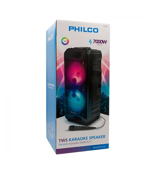 Parlante Philco 760BK Karaoke 6,5"-3