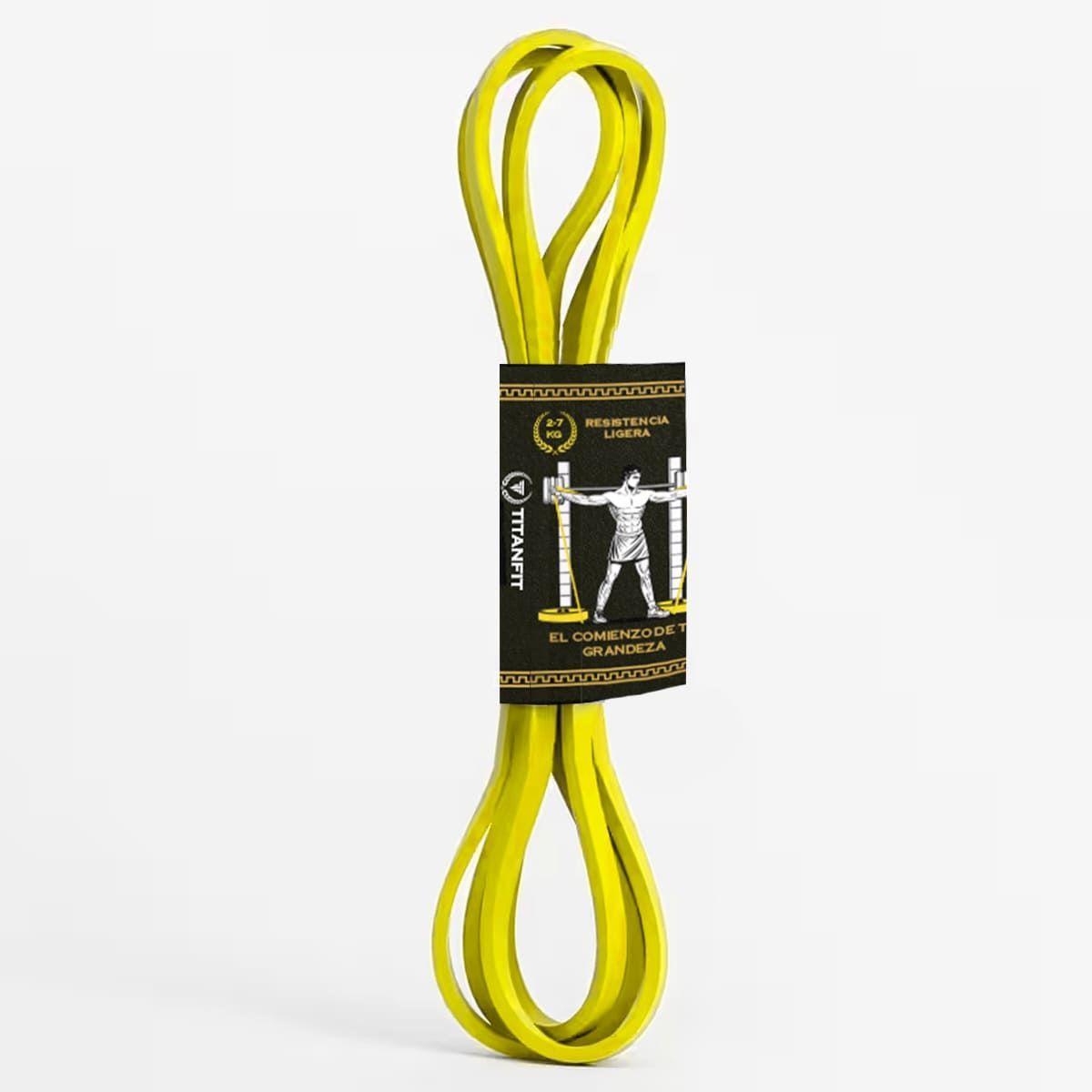 Banda Elástica Himation- Resistencia Ligera 2-7 kg Amarilla Titanfit-0