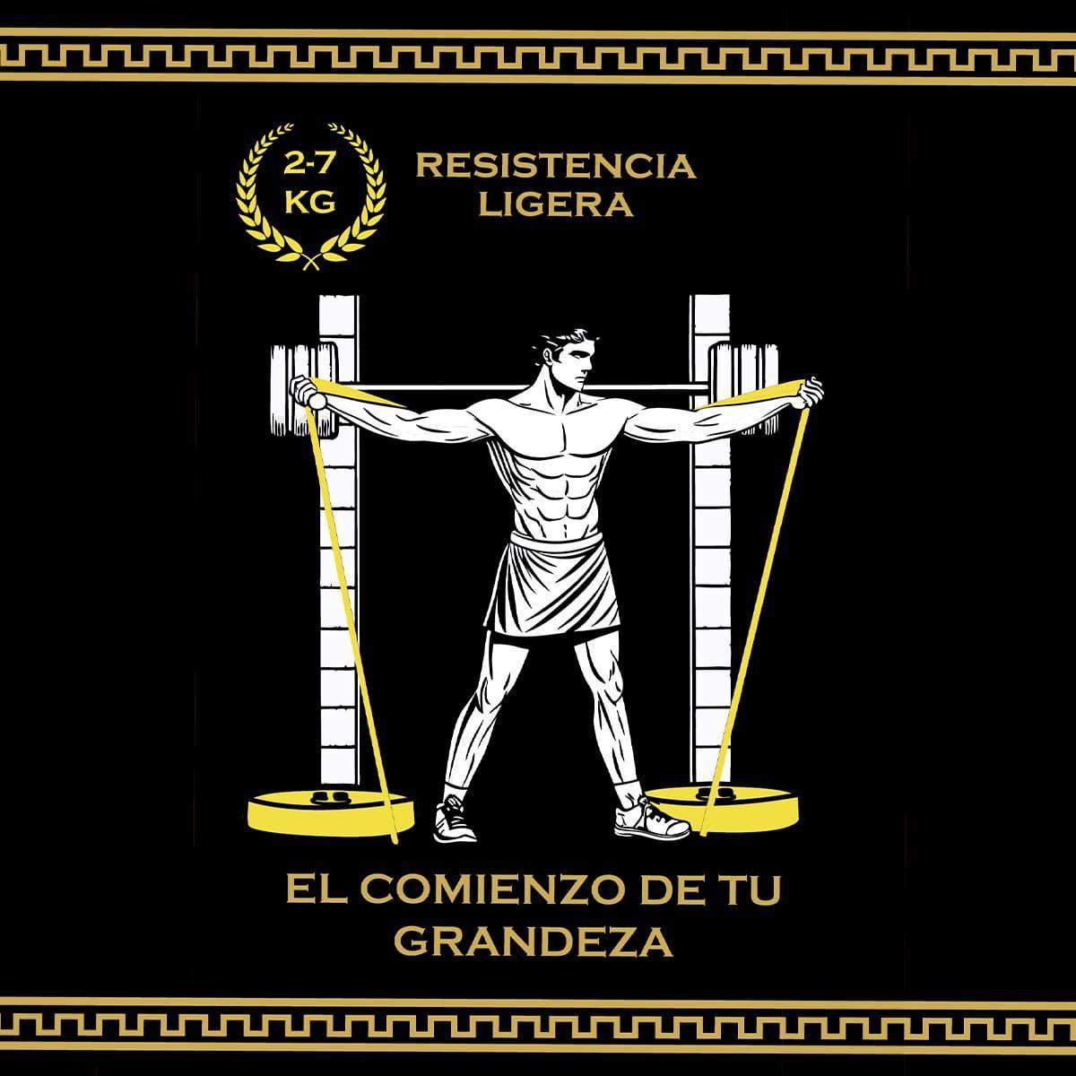 Banda Elástica Himation- Resistencia Ligera 2-7 kg Amarilla Titanfit-4