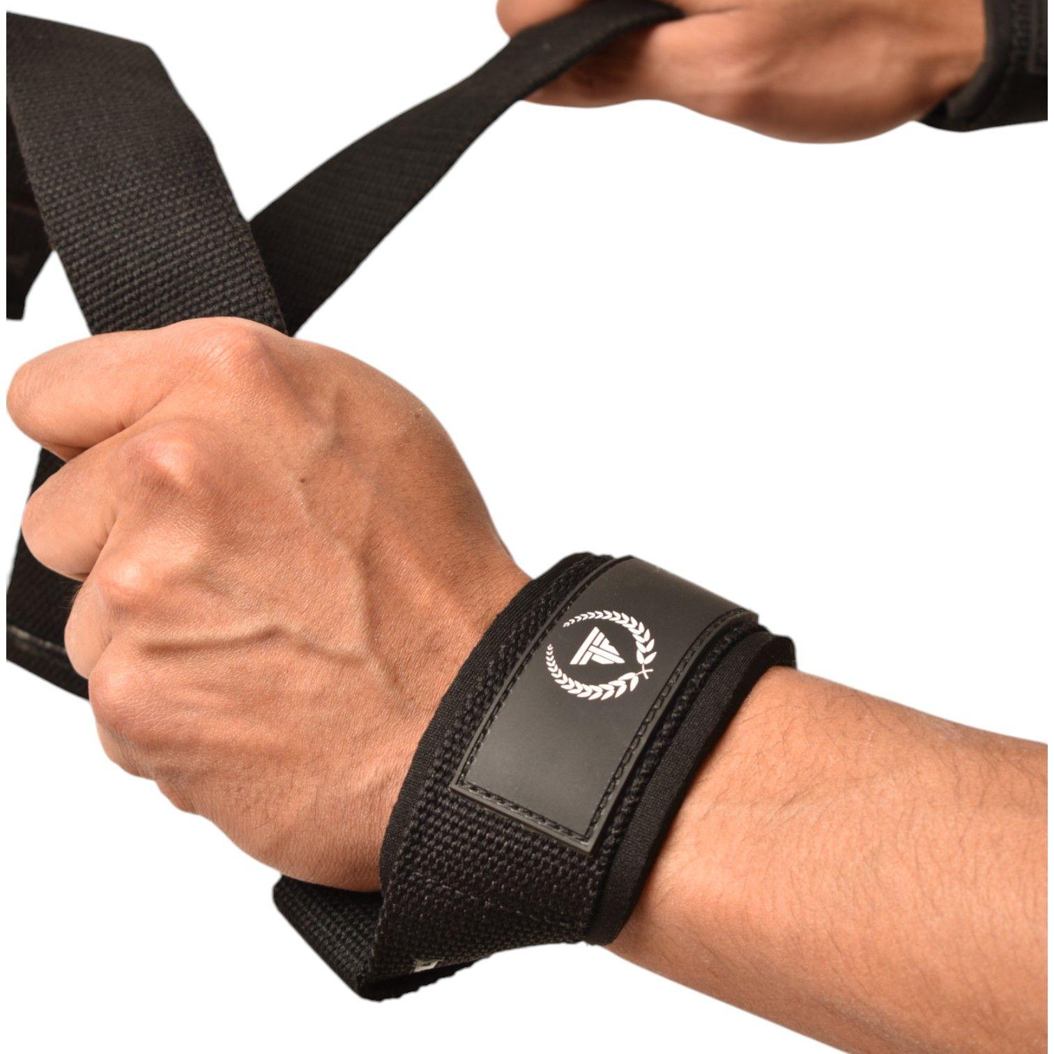 Straps deportivo levantamiento pesas Aspis Negro -5