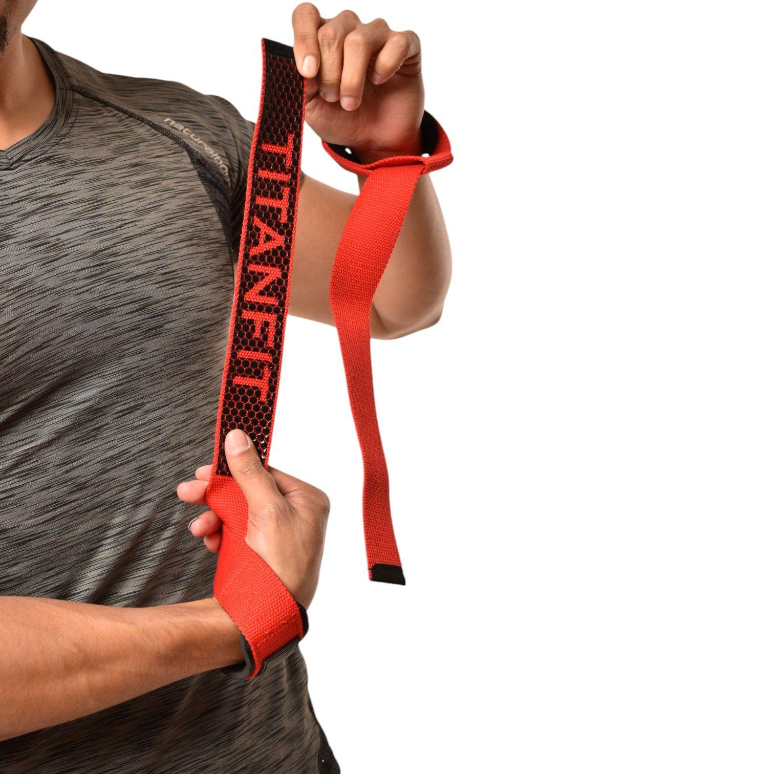 Straps deportivo levantamiento pesas Dory Prometeo Rojo -3