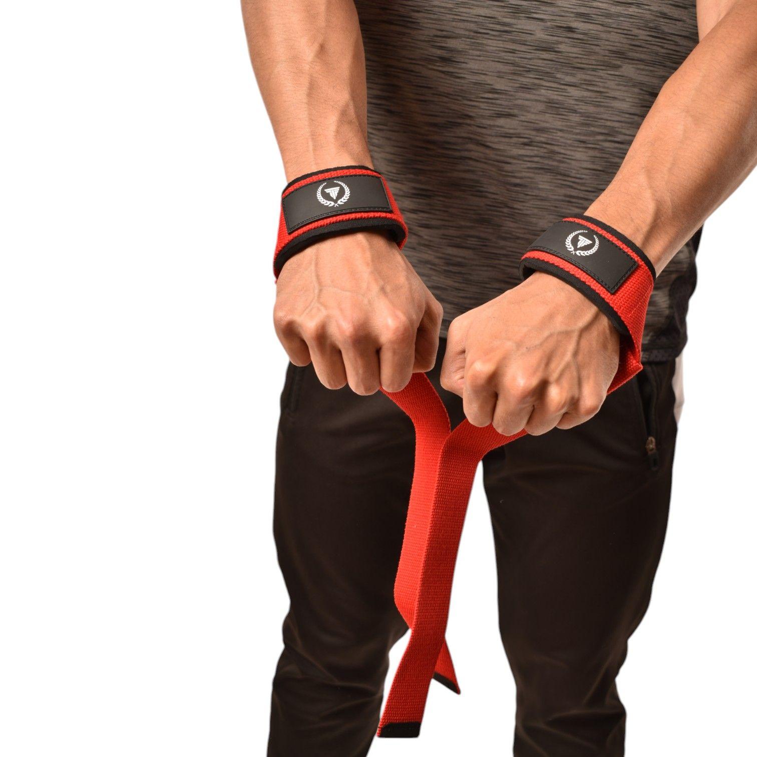 Straps deportivo levantamiento pesas Dory Prometeo Rojo -5