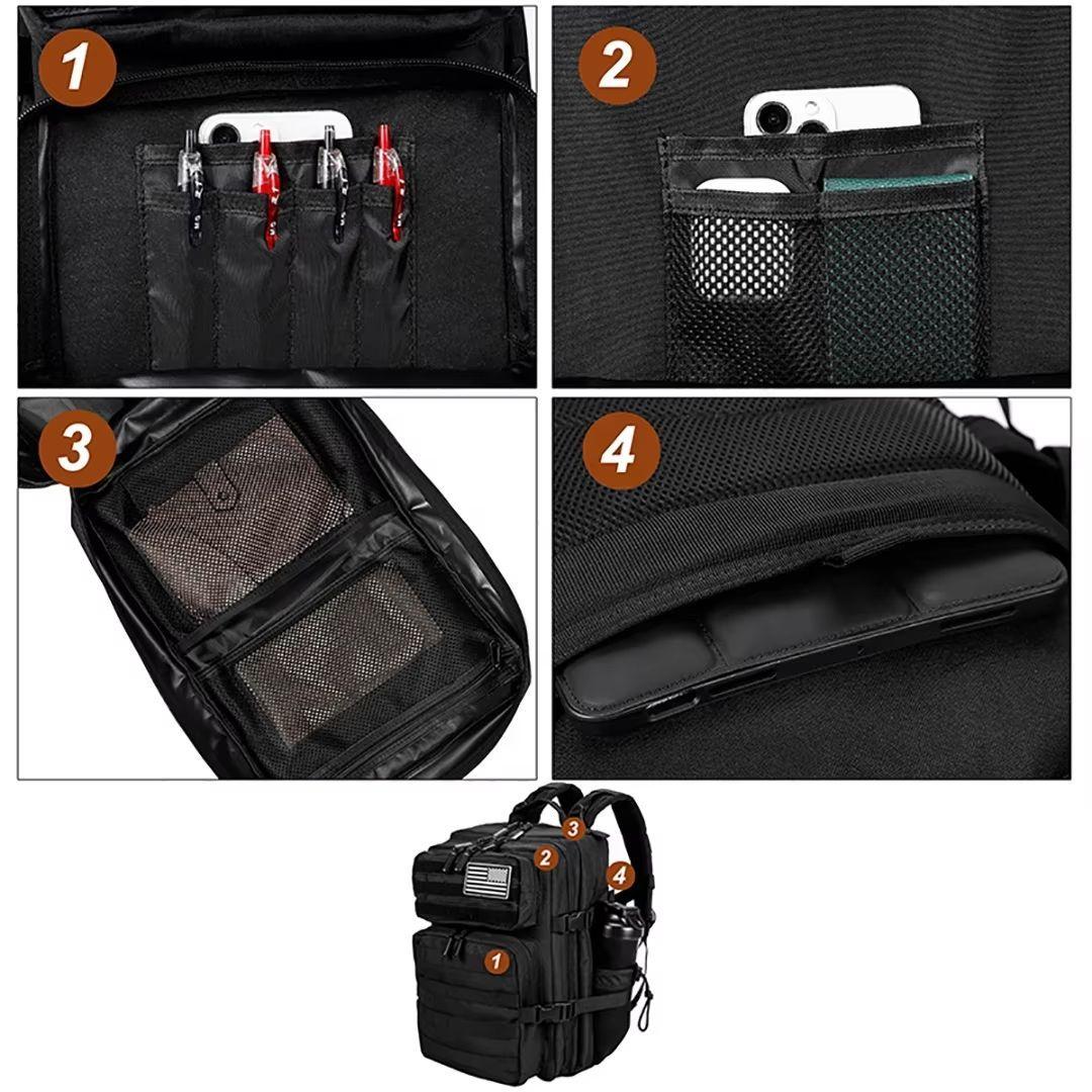 Mochila Tactica 45L Alpha Negra-6