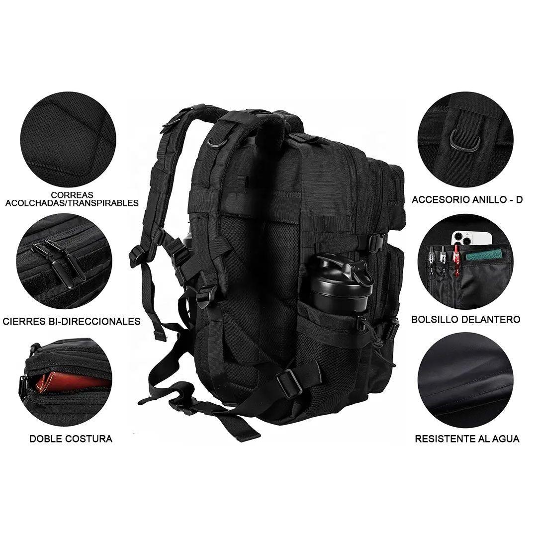 Mochila Tactica 45L Alpha Negra-7