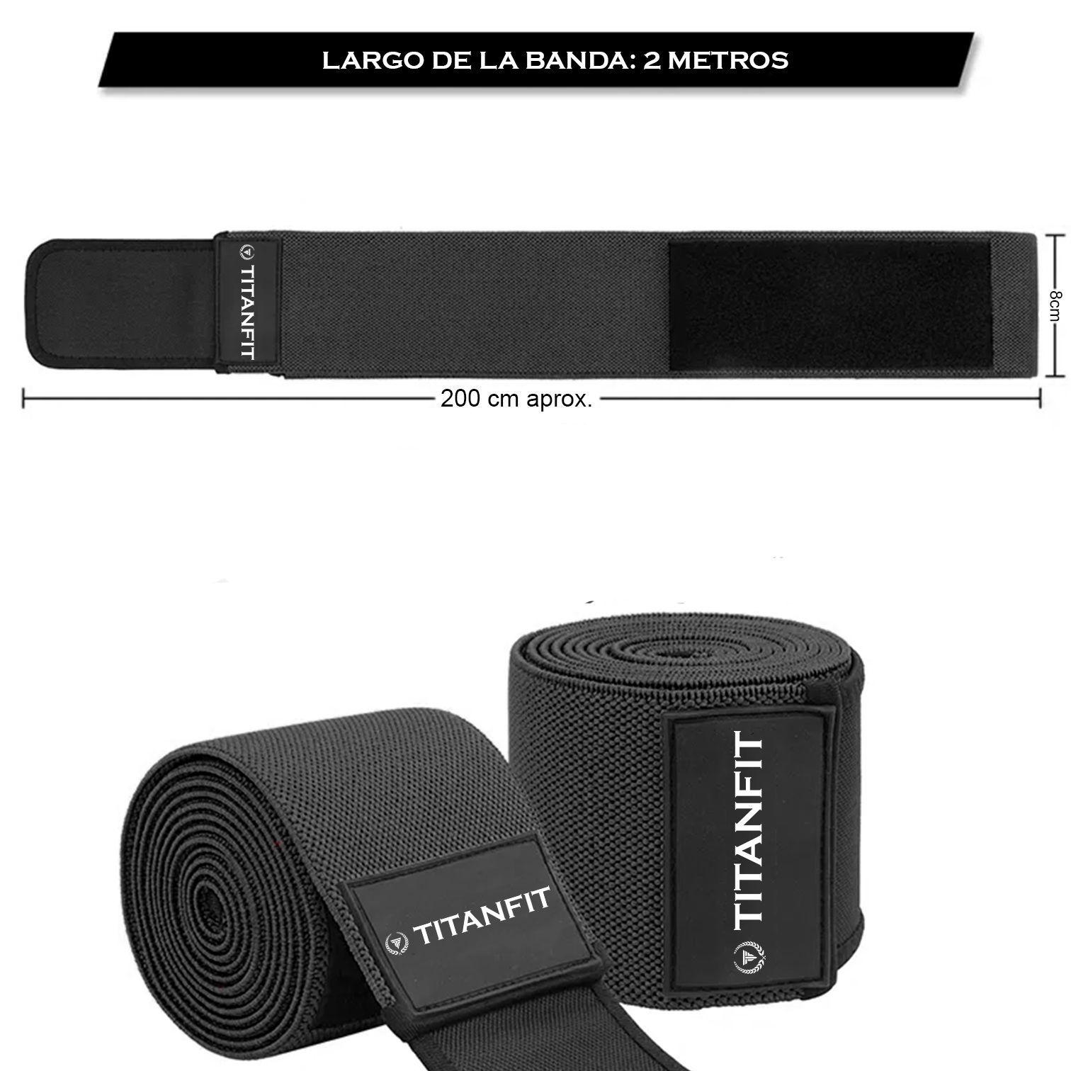 Rodillera elastica compresion pesas Pelta Negra -3