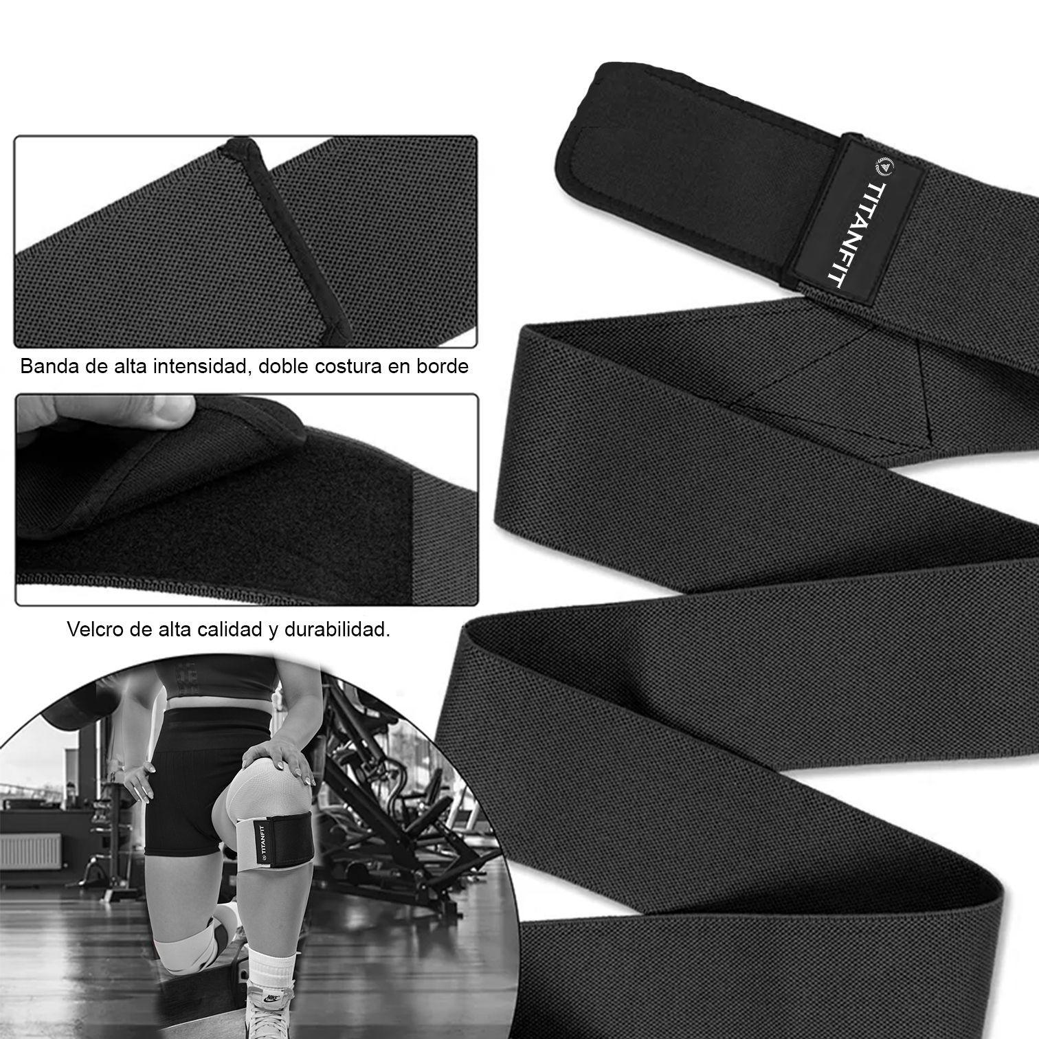 Rodillera elastica compresion pesas Pelta Negra -4