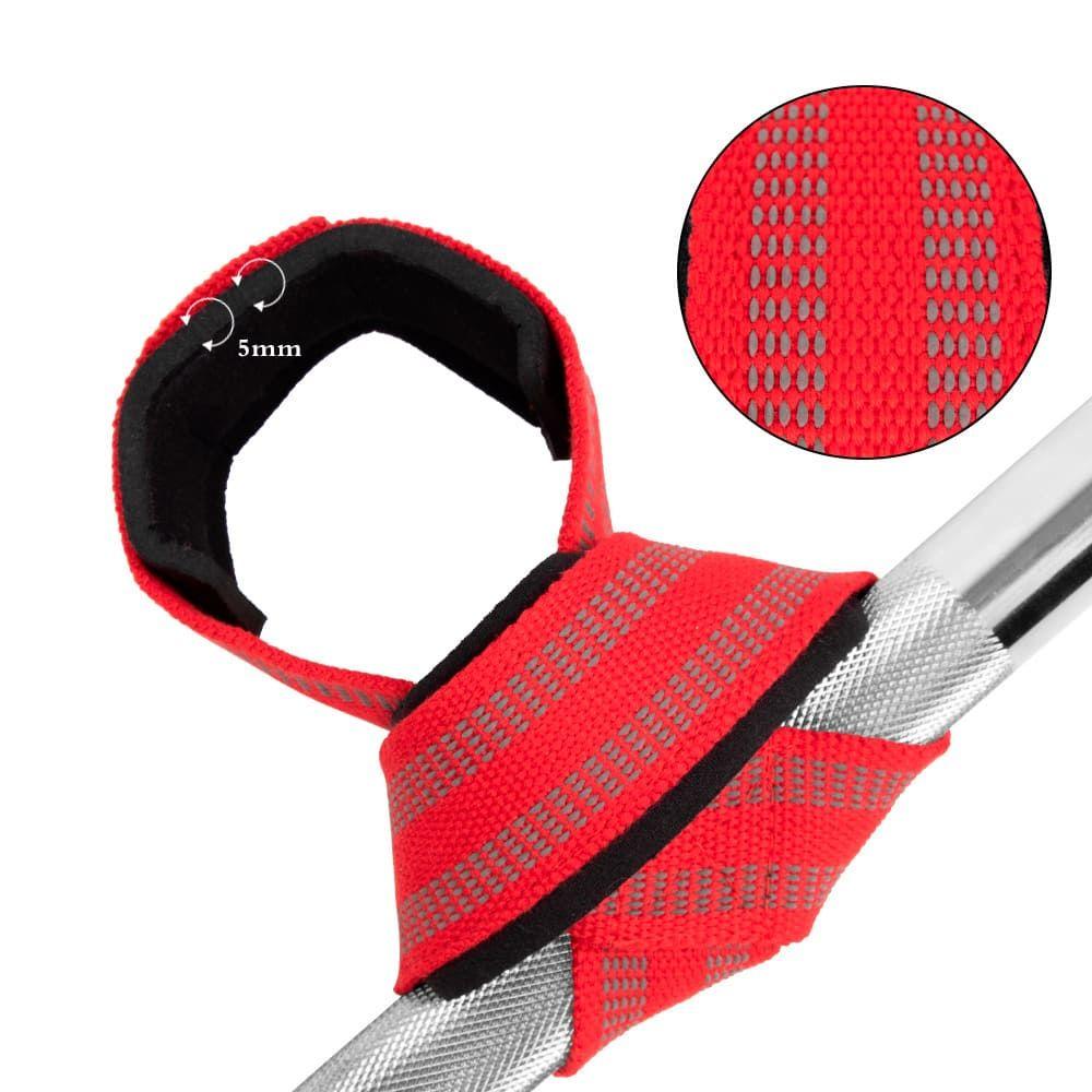Par Straps deportivo levantamiento pesas en 8 Dory Infinito Rojo-1