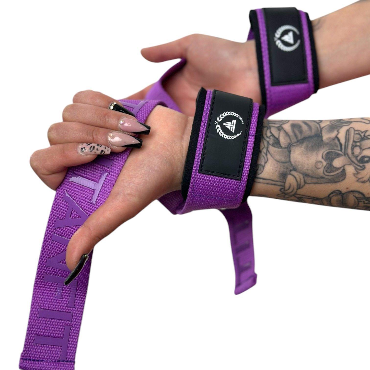 Straps deportivo levantamiento pesas Aspis Morado -0