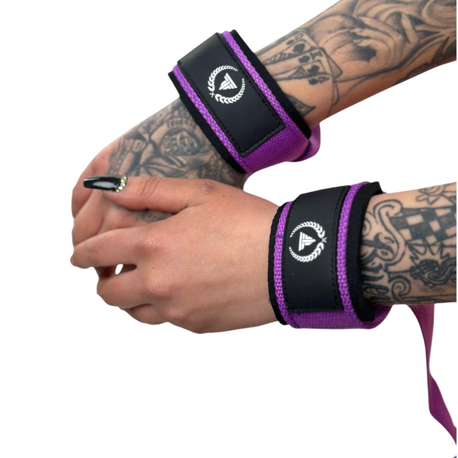 Straps deportivo levantamiento pesas Aspis Morado -2
