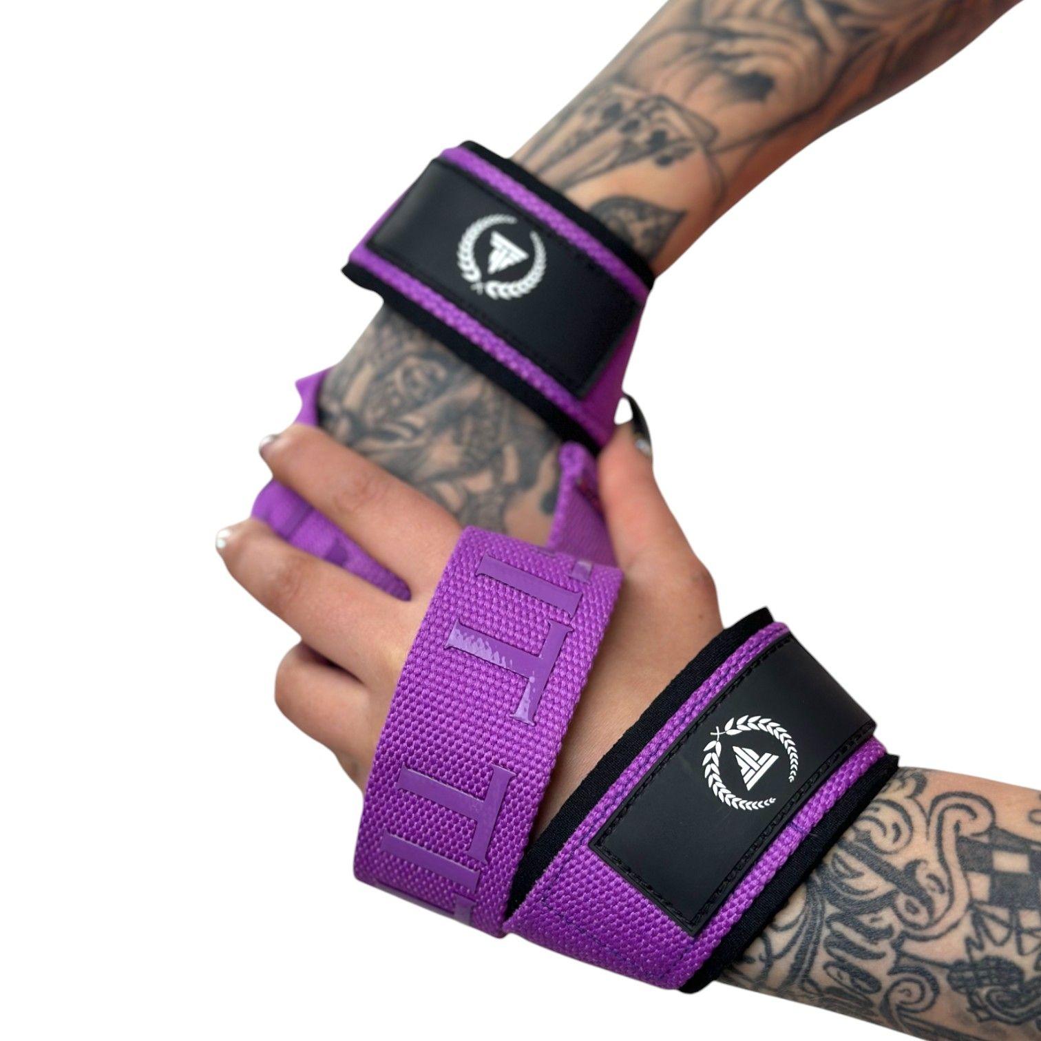 Straps deportivo levantamiento pesas Aspis Morado -3