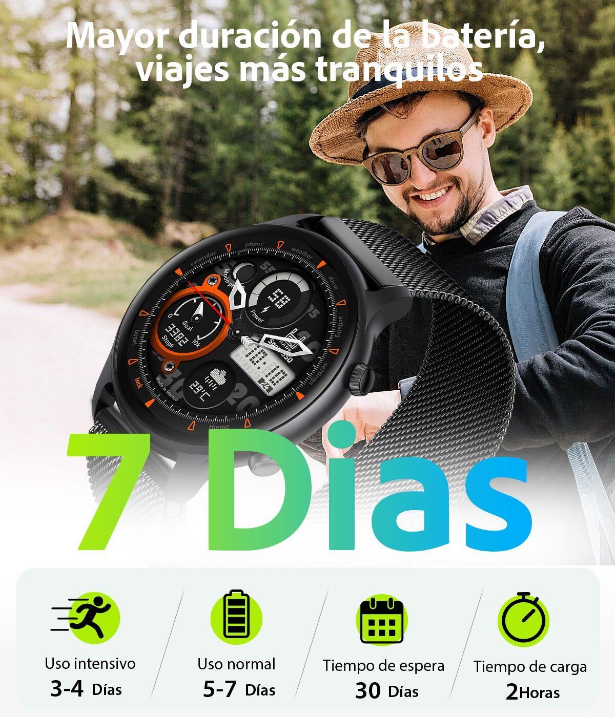 Smartwatch Hombre Sweet Black Pro Reloj Inteligente Android-iOS-2