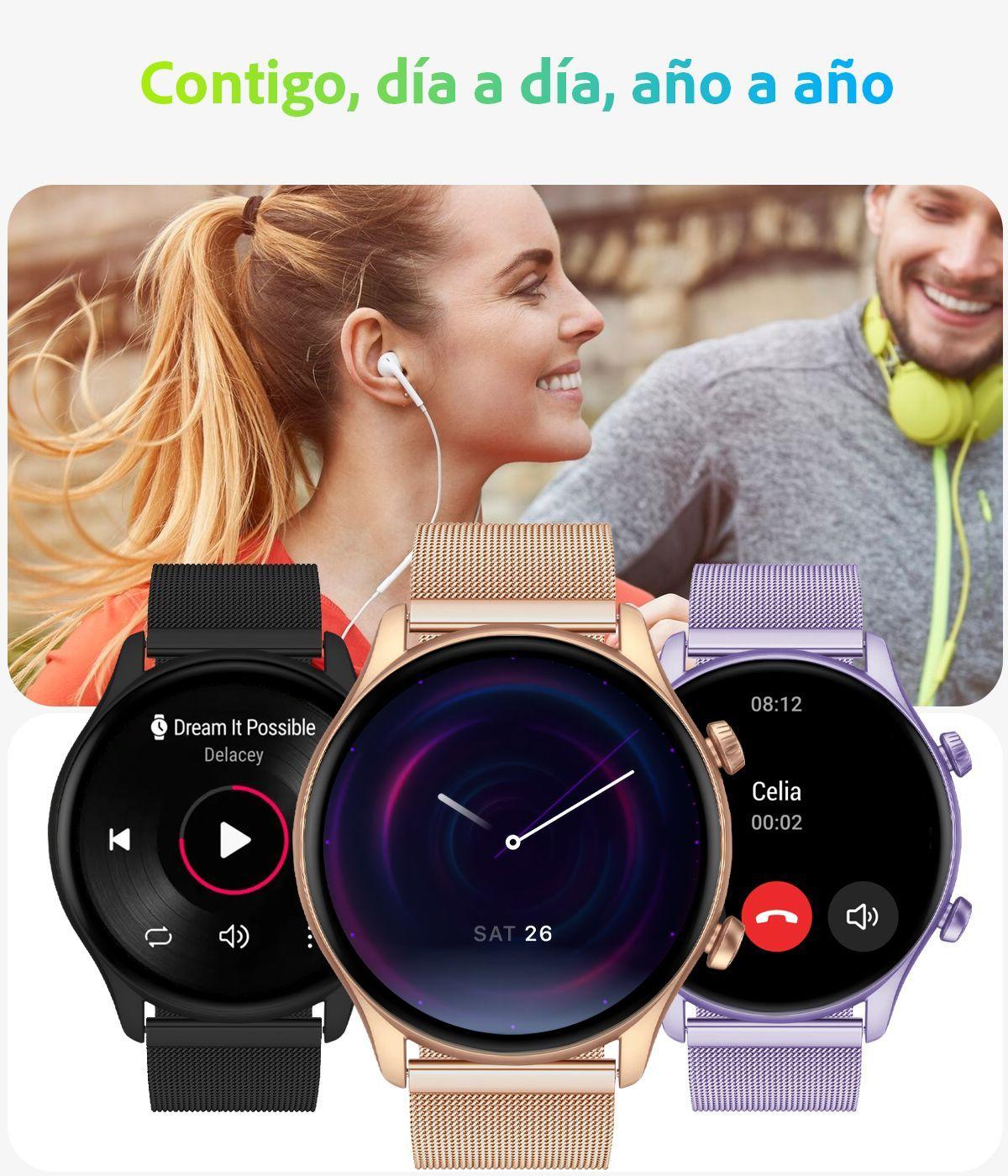Smartwatch Mujer Sweet Gold Pro Reloj Inteligente Android-iOS-4