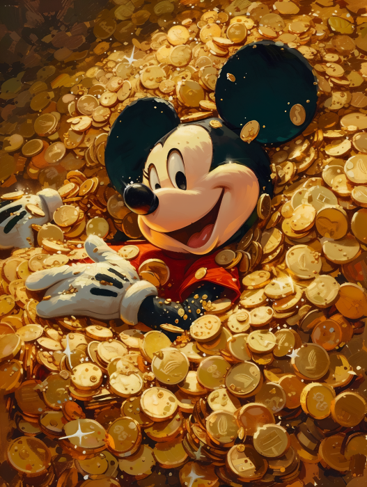 Cuadro Canvas Imagen Money en lienzo 85x55 cm-0