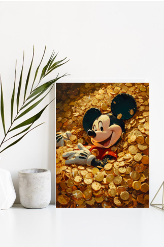 Cuadro Canvas Imagen Money en lienzo 85x55 cm-1
