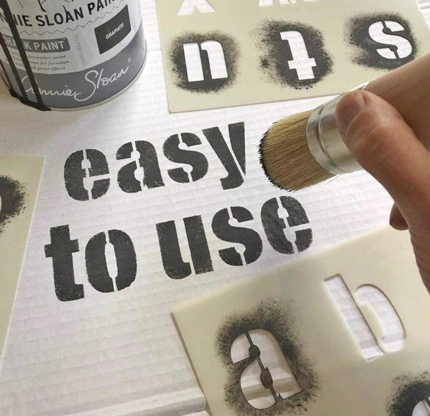 Plantillas Reutilizables Para Letras Y Números De 7,6 Cm, 3-2