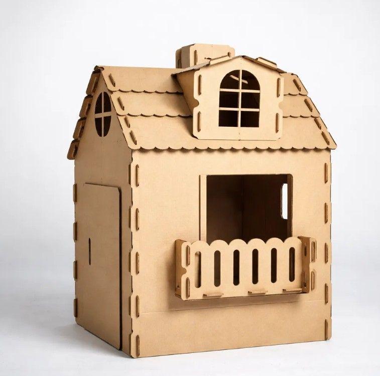 Casa De Cart n Para Ni os Armable Y Pintable Casa De Mu ecas Cart n-4