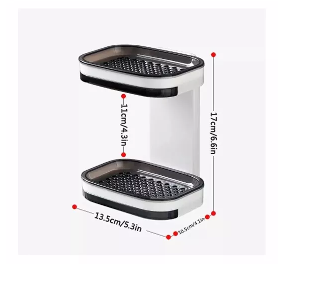 Repisa Jabonera Baño Con Doble Repisa-1